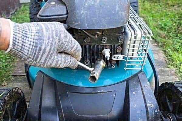 Removing gas best sale from lawn mower